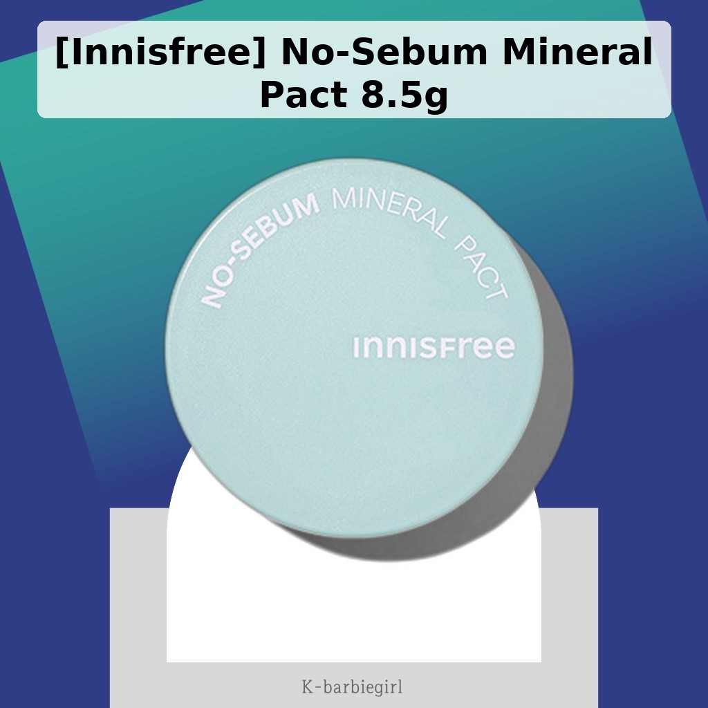 [k_Barbie_girl] LanNISFREE No-Sebum Mineral Pact 8.5g / Korean No-Sebum Powder / Oil Control / ของแท