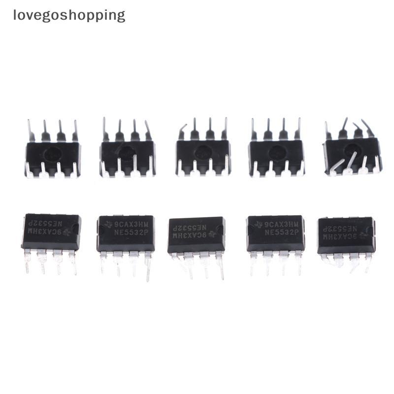 [LGO] 10 ชิ้น NE5532P NE5532 DIP-8 Dual Low Noise Op-Amp TI IC VN