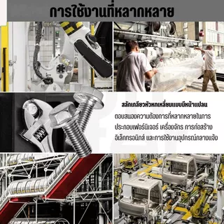 สกรูหัวหกเหลี่ยมติดแหวน สแตนเลส304 เกลียวมิล M5, M6, M8, M10 งานแข็งแรง ทนสนิม Flange Bolt GB5789