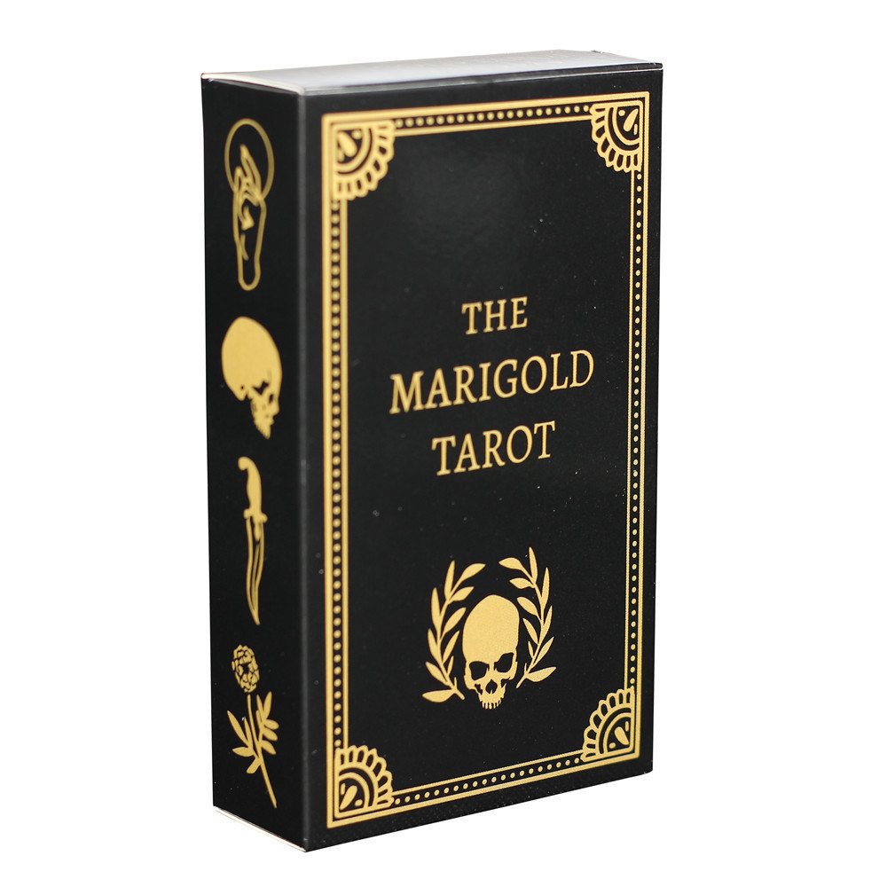 [คลังสินค้าพร้อม] Marigold Tarot Card Dark Wind Tarot Card English Board Game Card Game The Marigold