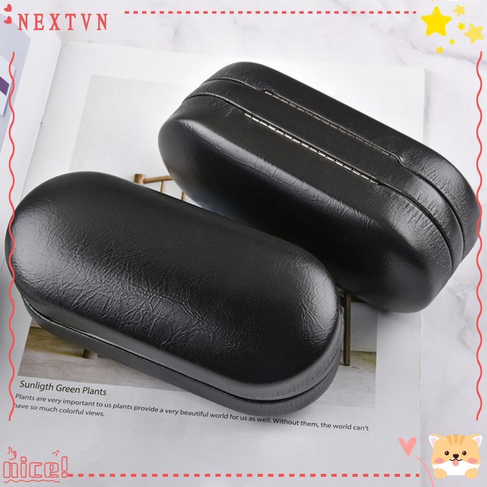 RUTHNISSI Glasses Portable Two Set Leather Mirror Box