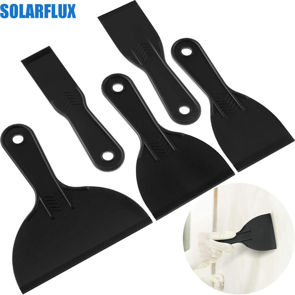 SOLARFLUX Putty Scraper กระเบื้องยาแนว 1.5-8in Putty Spreader เครื่องมือก่อสร้างรถฟิล์ม Patch พลาสติกวอลล์เปเปอร์ Scraper