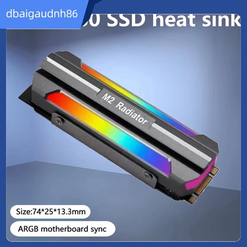 พร้อมสต็อกM.2 2280 SSD ความร้อน M.2 SSD SSD2280 Cooler ARGB Sync แสงผล M.2 Nvme Solid State Drive หม