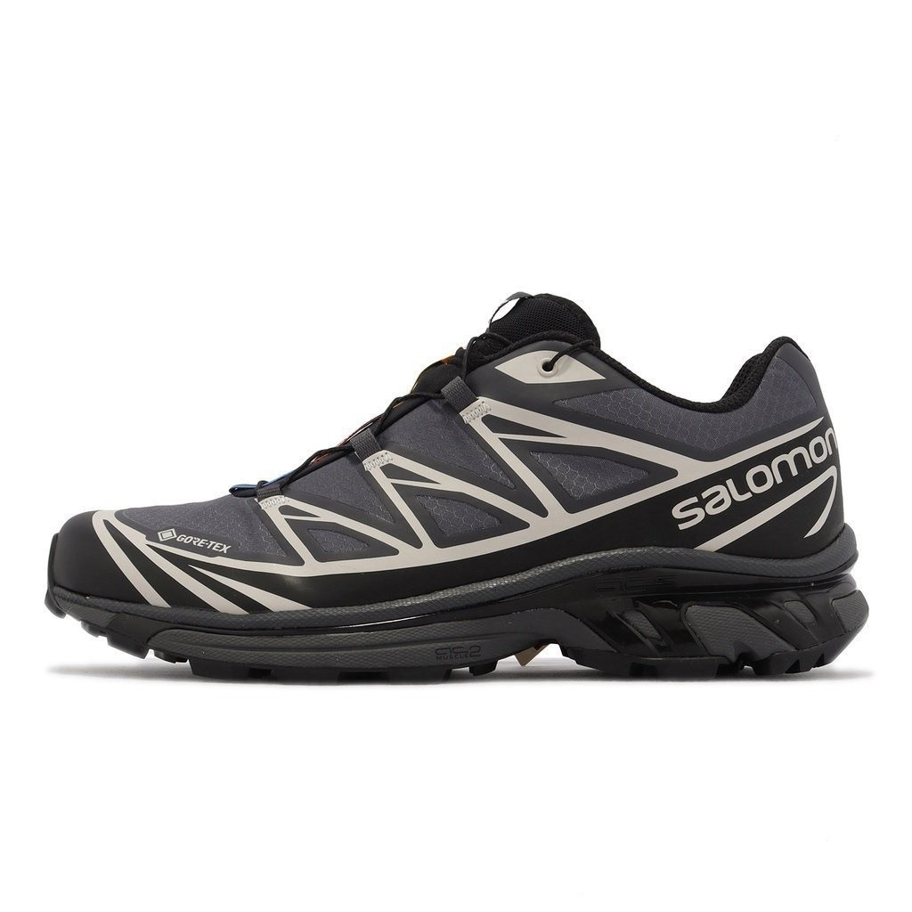 รองเท้าวิ่งSalomon XT-6 GTX สีดำเทา สำหรับผู้ใหญ่