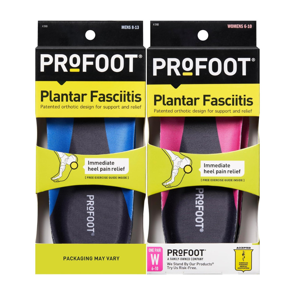 PROFOOT Gel Insoles สําหรับ Plantar Fasciitis Orthotic Insert สําหรับบรรเทาอาการปวดส้นเท้า & Strong 