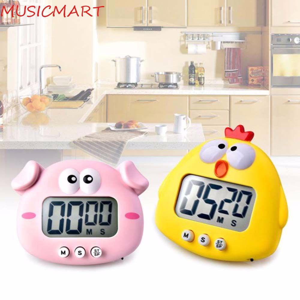 MUSICMART Kitchen Timer Shower Magnetic Electronic Home Study Chronograph Alarm Clock