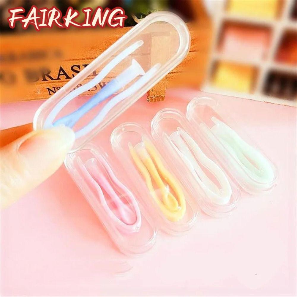 FAIR KING 1PC ที่ใส่คอนแทคเลนส์, ถนอมสายตาสวมใส่เครื่องมือคอนแทคเลนส์, สีทึบคลิป Stick แหนบผู้หญิงผู