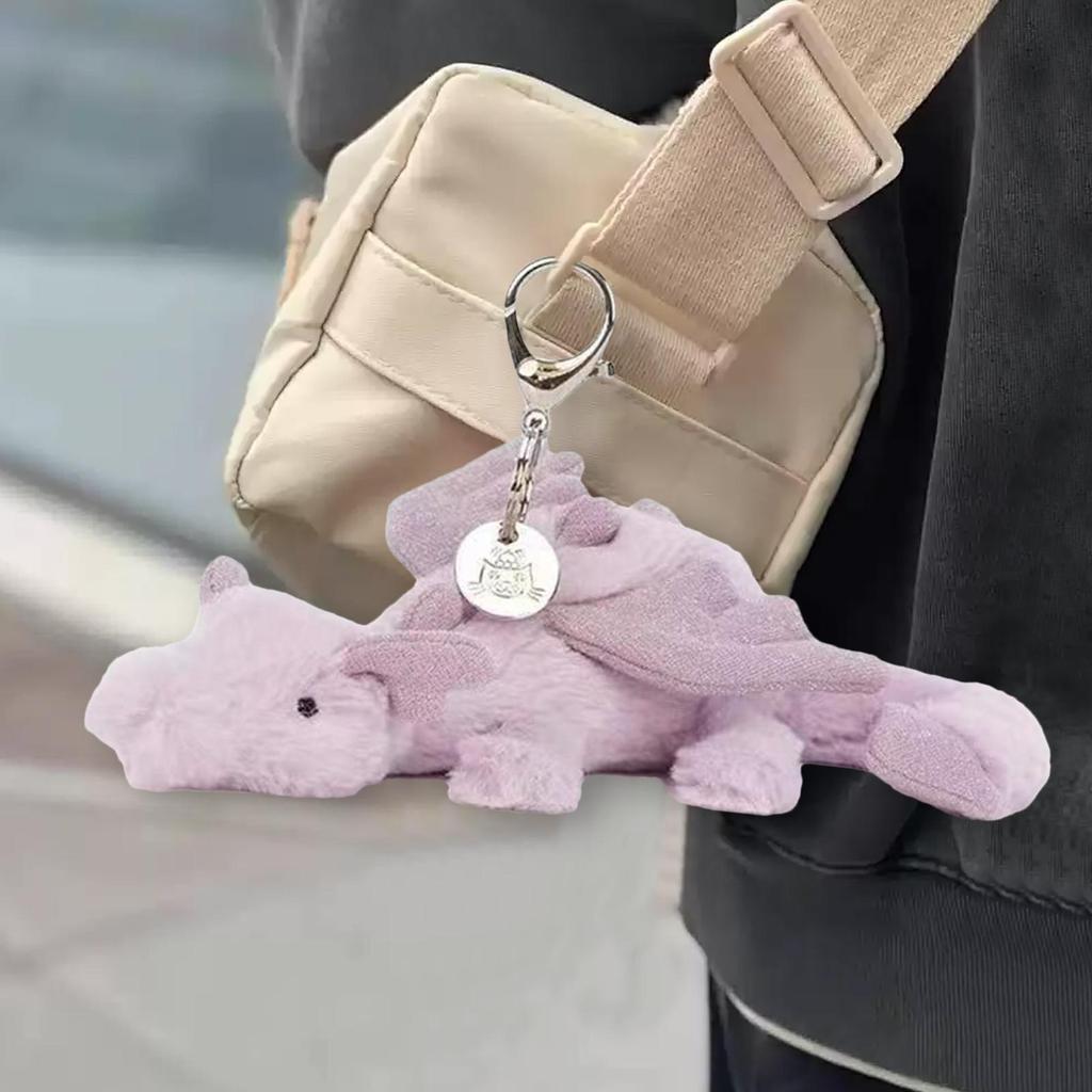 For jellycat Dragon Keychain Charm Plush Cute Stuffed Animal Plush Toy Keychain Key Keeper Chain Bac