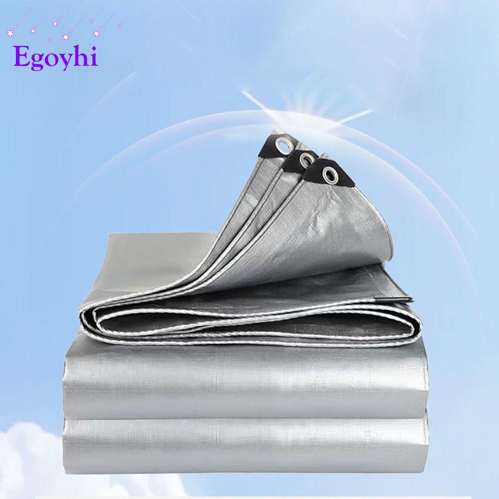 EGOYHI ผ้าใบกันน้ํา PE, 2mX3m กันสาดกลางแจ้งผ้ากันฝน,ผ้ากันน้ําเฟอร์นิเจอร์ Camping เต็นท์เสื่อเรือร