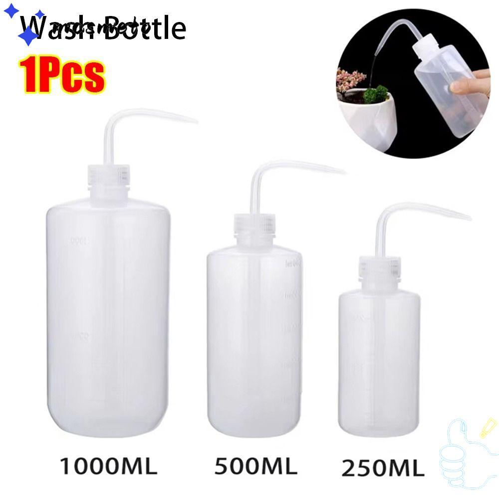 มาสมีโต ขวดตวงสําหรับห้องปฏิบัติการ 1 ชิ้น, ล้างขวดล้างพลาสติก, การวัด 25/500/1000 มล. ขวดบีบสักสีขาวอุปกรณ์แต่งหน้า