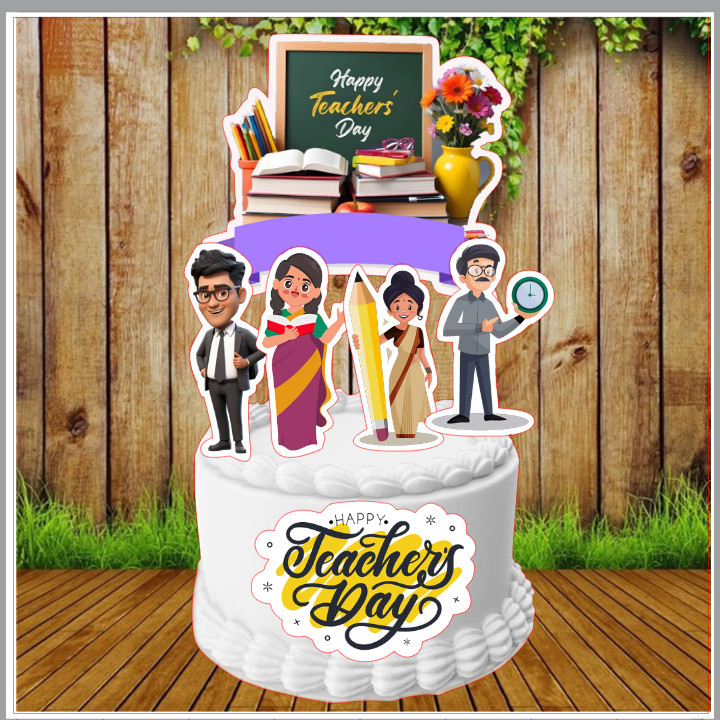 (Muchknow) TEACHER DAY CAKE TOPPER 004