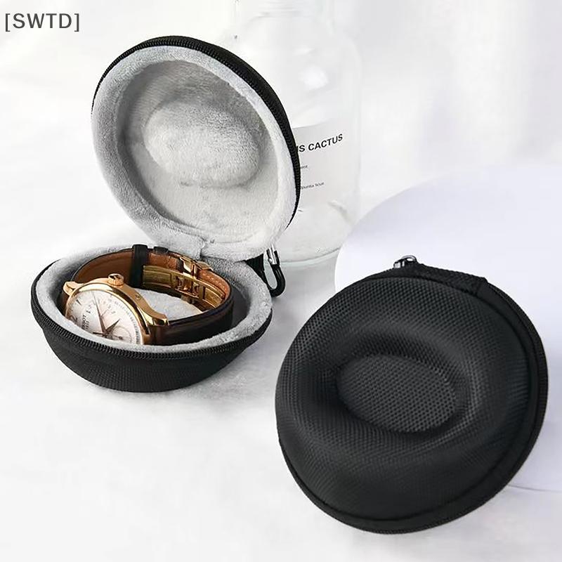 [SWTD] 1 PC Travel Case กล่องเก็บของแบบพกพาสําหรับนาฬิกาเดี่ยว Sho และกันกระแทกสําหรับนาฬิกาข้อมือสมาร์ทนาฬิกา null
