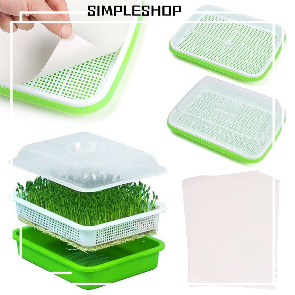 SIMPLESHOP Grow Nursery Pots Outdoor Indoor Hydroponic Tray Nursery Paper Plant Box