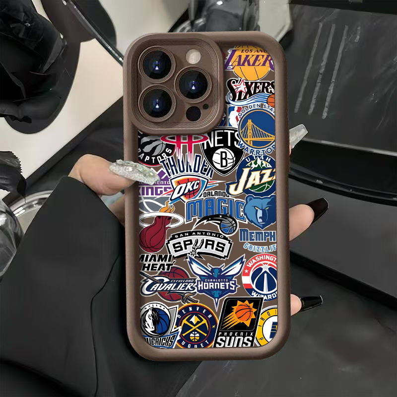 Creative NBA โลโก้ทีมซิลิโคนนิ่มรวมทุกอย่างป้องกันการตก OPPO Reno 14 PRO 5G14F 13 PRO 5 Pro 5Z 5F 6 