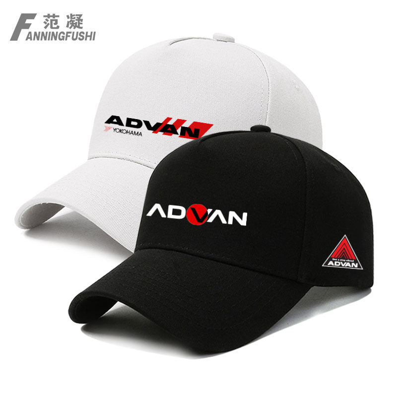 ญี่ปุ่น JDM ดัดแปลง Yokohama Advan ล้อ peak หมวก AD08R ยาง AD09 shade อเนกประสงค์เบสบอลหมวกผู้ชายและ