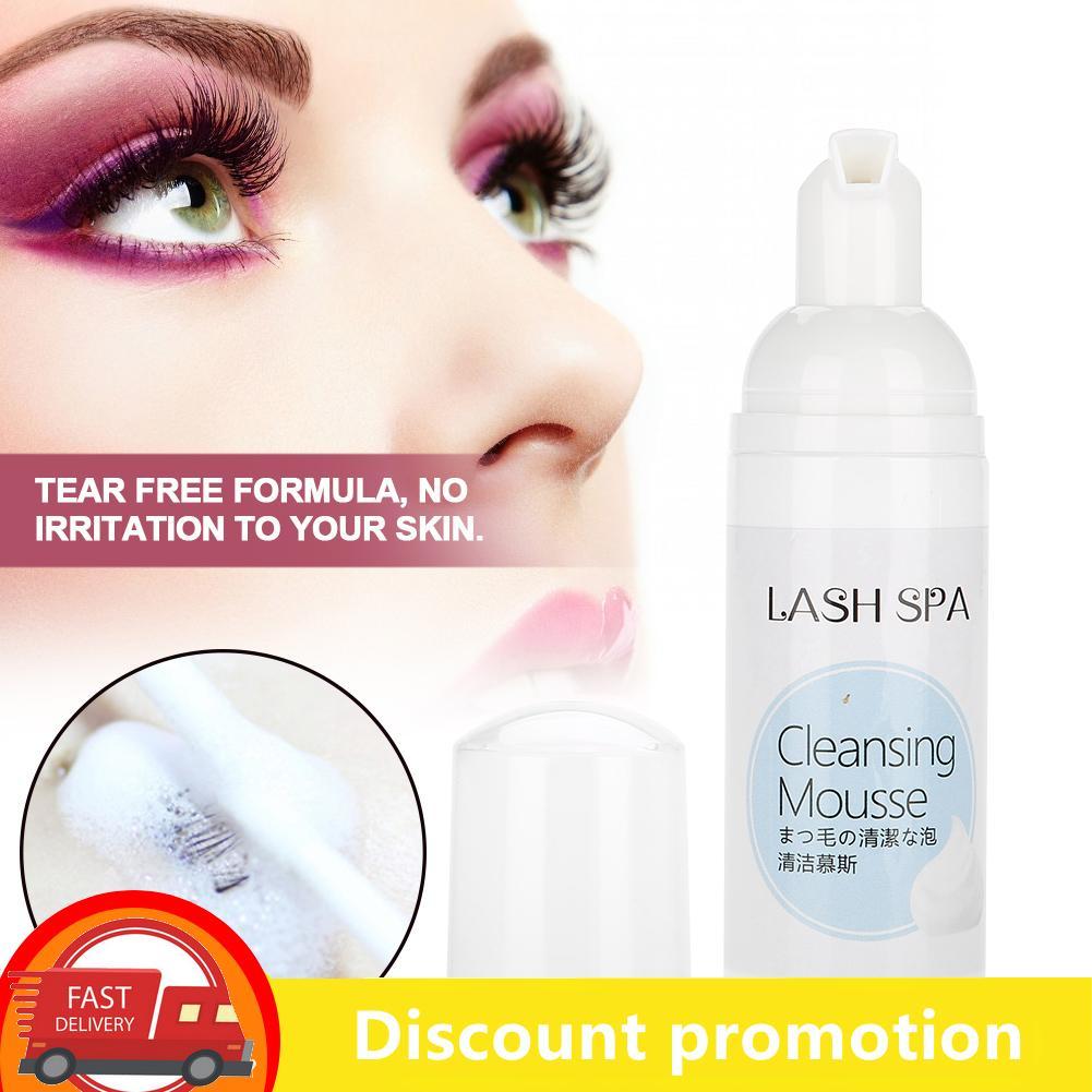[Ready Stock] Kheprii Soft โฟมทำความสะอาดขนตาที่มีประสิทธิภาพ 60ml รสสตรอเบอร์รี่ Eyelashes Extension Lash Tool