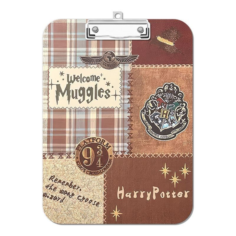 New Product#Harry Potter trendy clipboard writing pad a4Acrylic folder for notes and exam papers a5/