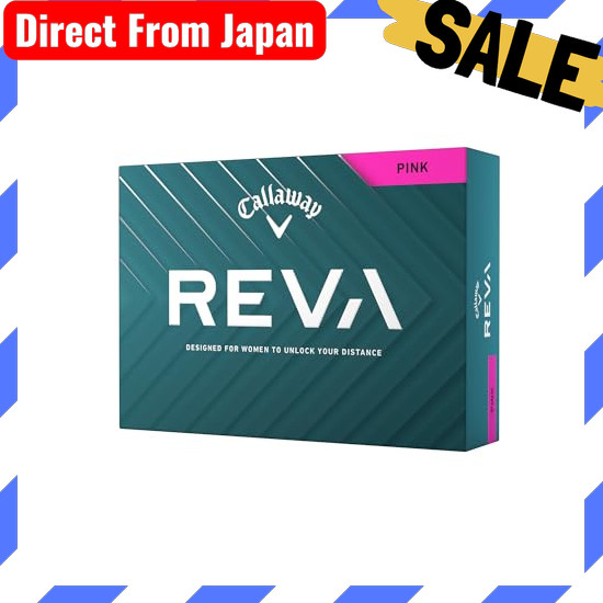 Direct From Japan Callaway Golf Balls REVA PNK 25 1 dozen (12 balls) 2 piece construction Pink
