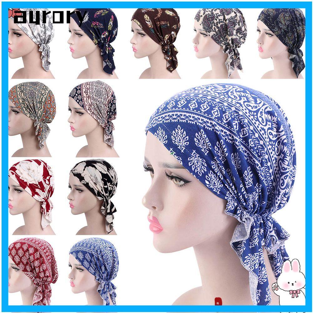 หมวกห่อหัว AURORY สไตล์มุสลิม แฟชั่น_beannie_เหมาะสำหรับการทำเคมotherapy