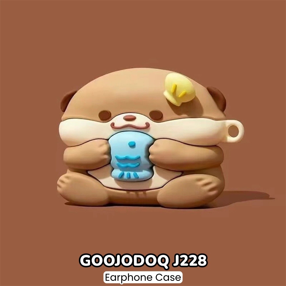 ส่วนลด สําหรับ GOOJODOQ J228 เคสซิลิโคนอ่อนนุ่ม Niche รูปแบบการ์ตูนหูฟังฝาครอบ NO.7