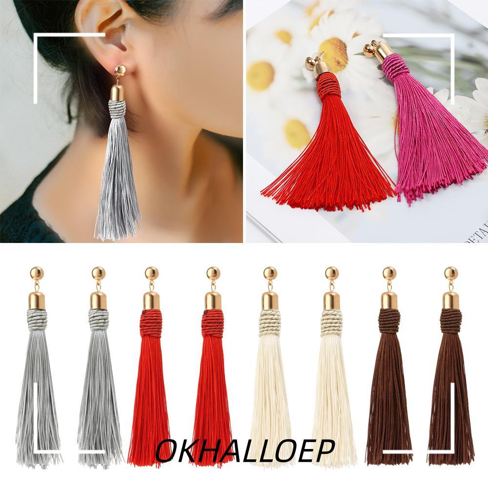 IOKHALLO Dangle Ear rings Fashion Vintage Long Pendant Bohemian