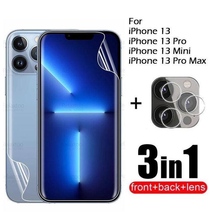 LAYAR ป้องกันหน้าจอสําหรับ Iphone 13, Iphone 13 Mini, Iphone 13 Pro, Iphone 13 Pro Max 3 in 1 แพ็คเก