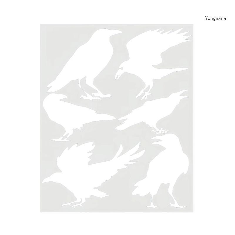 CH* Artistic Ravens Design PET Stencil Long Terms ใช้ในโครงการ Ravens Stenci สําหรับศิลปินครูและงานฝ