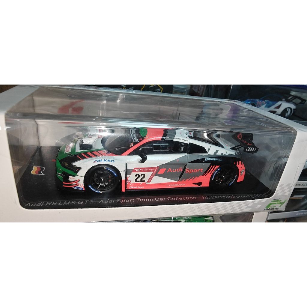 Spark 1 43 Racing Model Audi r8 nurburgring 2022 เก็บเงินปลายทาง