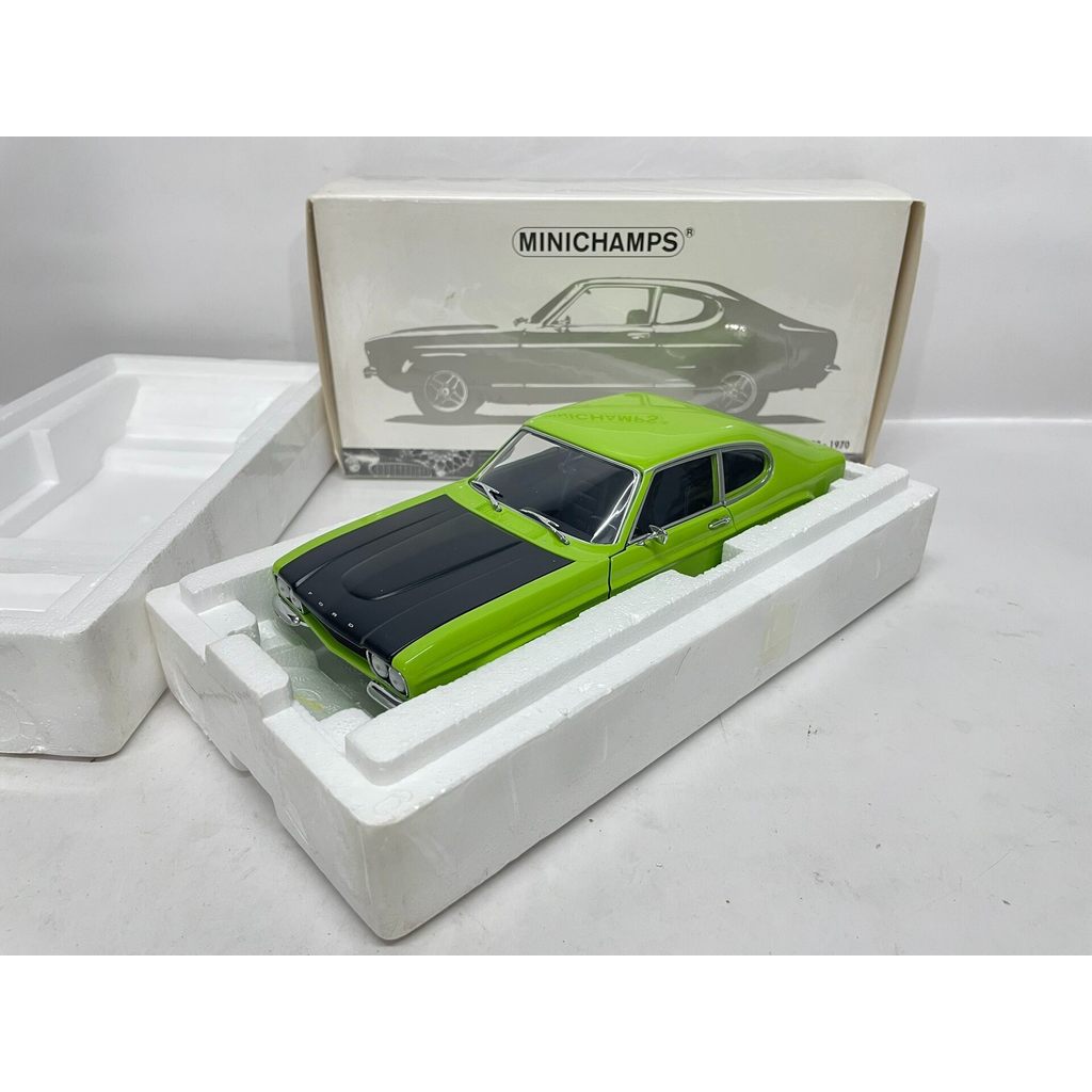 [คลังสินค้าพร้อม] Minichamps 1/18 Ford Capri RS 2600 Green Original Package Brand New Product Photo 