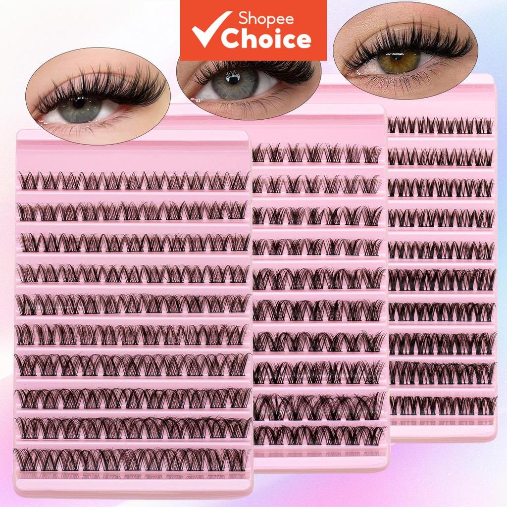 DIY Wispy Lash Clusters, ต่อขนตาปริมาตรธรรมชาติ, ขนตา Flase Band บางนุ่ม