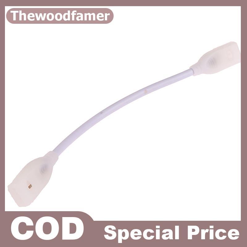 Thewoodfamer 220V EU LED Strip Plug สําหรับ Cob 360LEDs 12 มม.Light Strip Connector 2pin COB LED Str