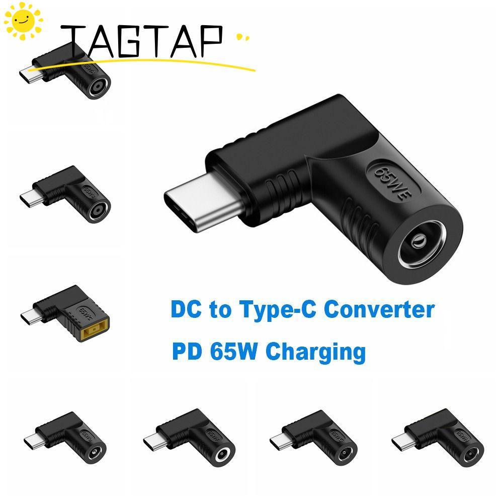 TATAGTAP DC to Type C Converter 5v 9v 12v ปลั๊กสี่เหลี่ยม 5.5X2.5 7.4X0.9 4.5X0.6mm แล็ปท็อปชาร์จสํา