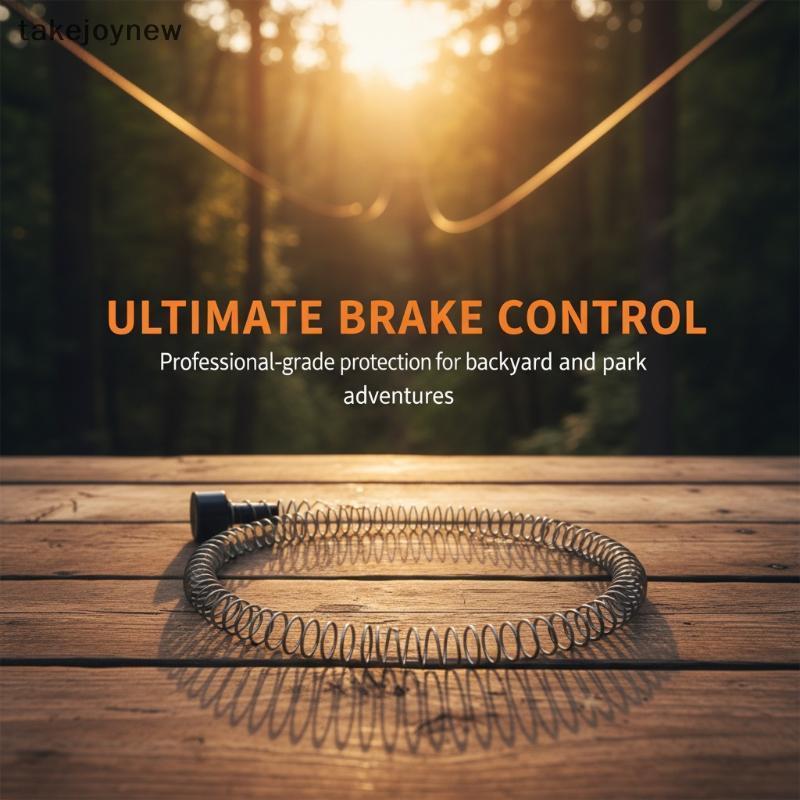 [takejoynew] ใหม่ Zipline ฤดูใบไม้ผลิเบรคสแตนเลสสายซิปสปริงเบรค Heavy Duty Zipline เบรคลดความเร็วสปร