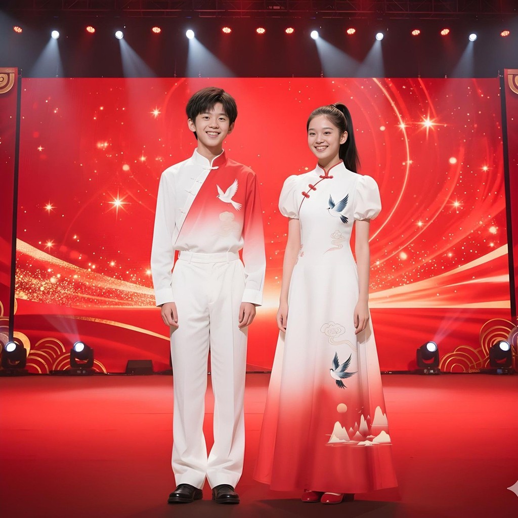 เครื่องแต่งกายคอรัสเด็ก ดีไซน์ใหม่น่ารัก สำหรับกลับโรงเรียน ZC311