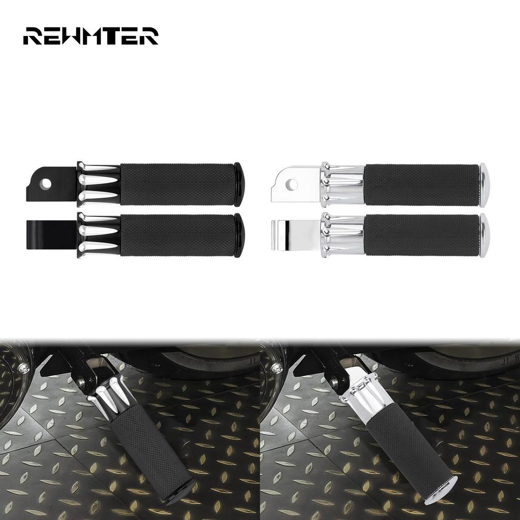 ที่วางเท้าผู้โดยสารด้านหลังรถจักรยานยนต์สําหรับ Harley Softail Fat Boy FLFB FLFBS 2018-Up