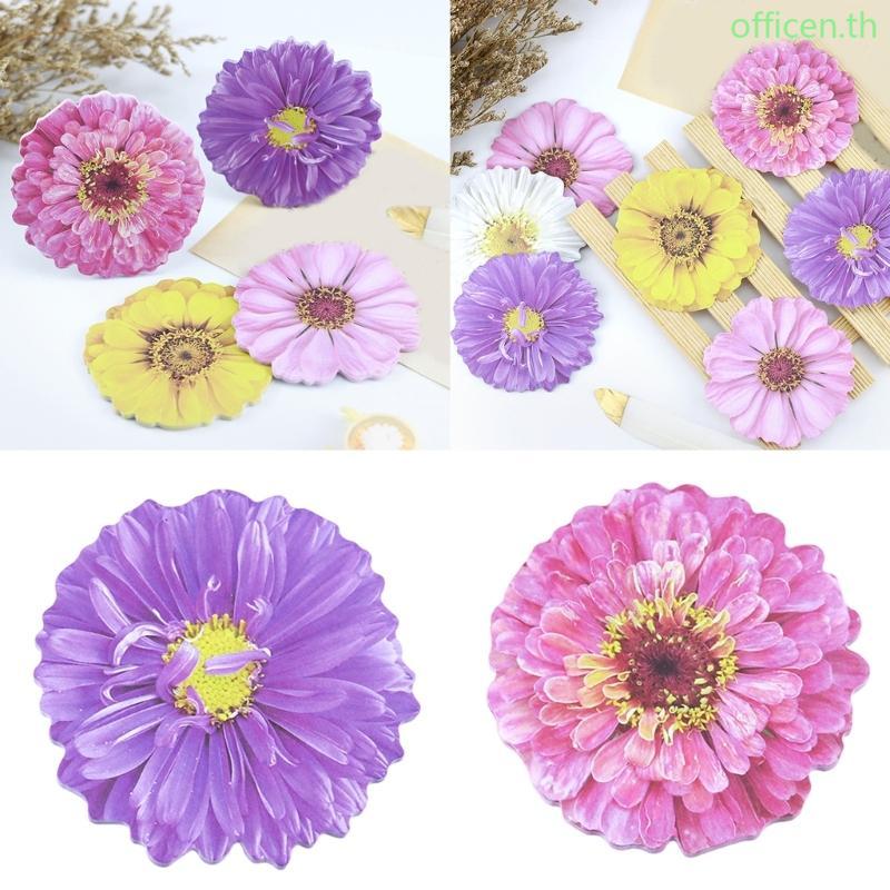 Cen ที่ถอดออกได้ Stick Note Pad Auto-Adhesive Stick Note Pad ดอกไม้รูปร่าง Stick Pad