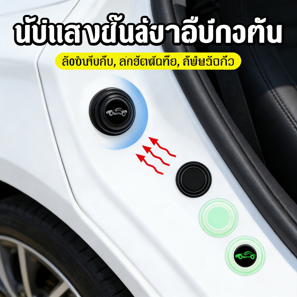 กันกระแทกประตูรถยนต์ยางของแท้! ❤️ป้องกันชน+ขูดขีด จัดส่งฟรี✅8ชิ้น