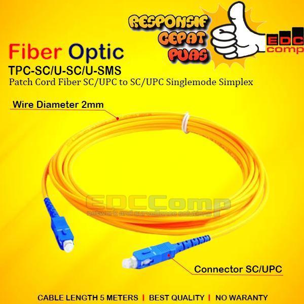 SC/UPC-SC/UPC Single Mode Fiber Optic Cord Patch SIMPLEX 5-10-15-20-25 เมตร