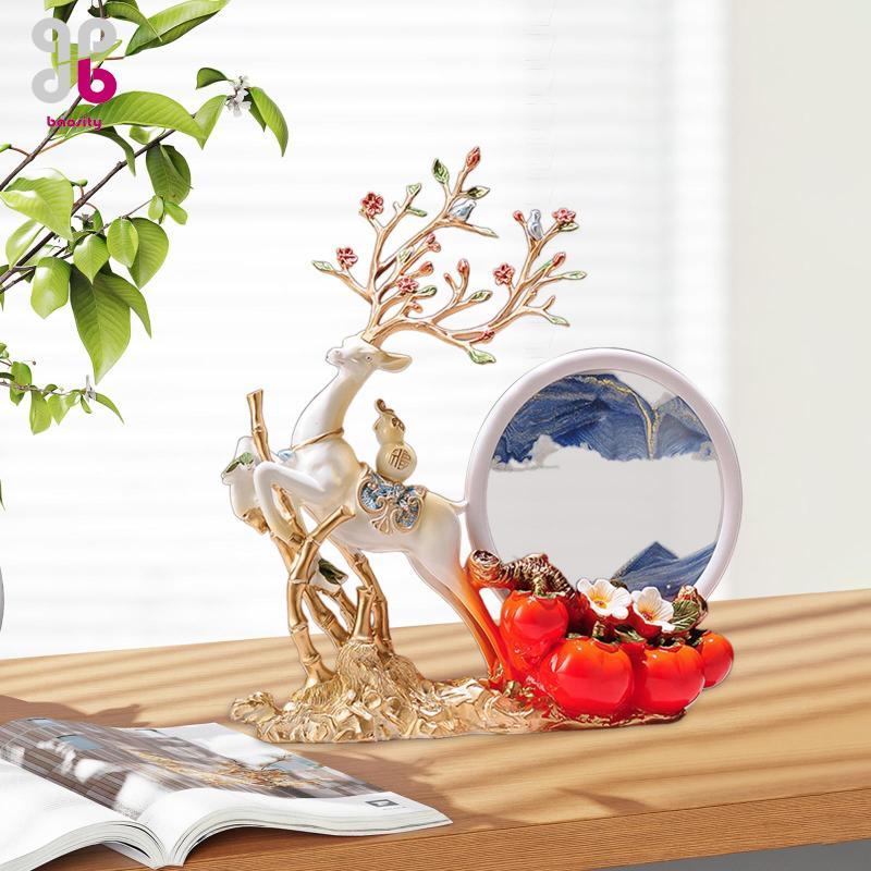 [Baosity] Moving Sand Art Picture Decor Hourglass Creative Dynamic Sand Picture Ornament