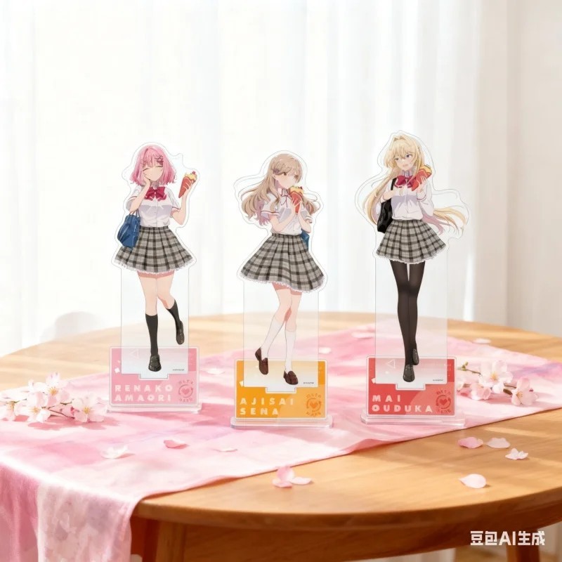 อะนิเมะ Standee รุ่นไม่มีประหลาดทาง Ill be Your Lover อะคริลิค 15 ซม. Oduka Ajisai Sena โต๊ะเรียนตกแ