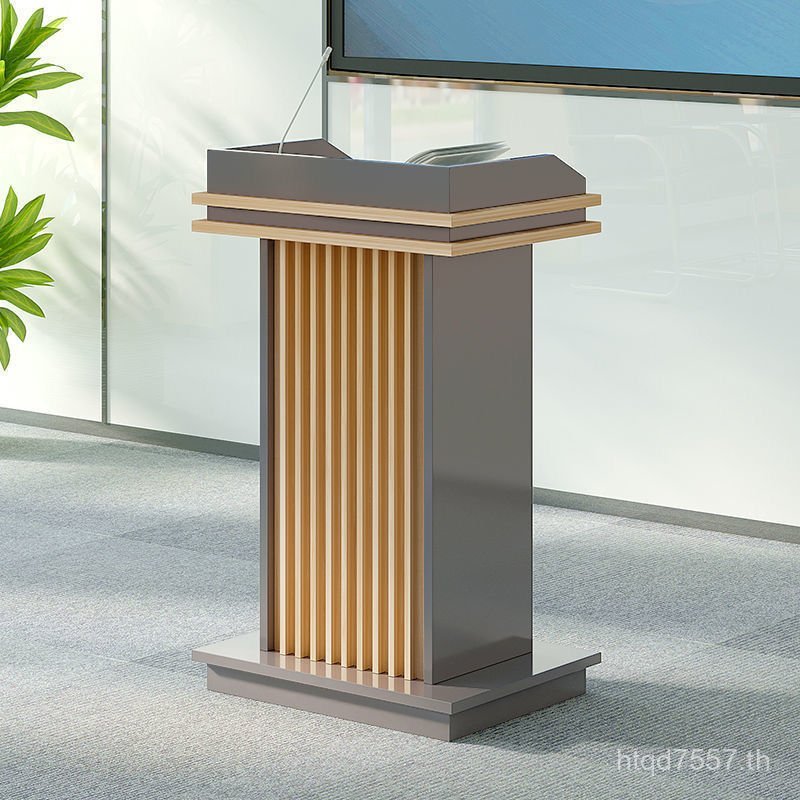 โมเดิร์นยินดีต้อนรับแผนกต้อนรับขนาดเล็ก Podium Conference Podium Host Table Simple Podium Consultati