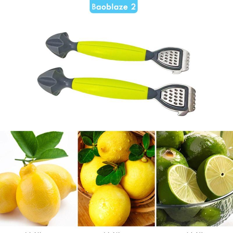 [baoblaze2] 2 ชิ้น Lemon Zester เครื่องขูดคั้นน้ําผลไม้ความทนทานตามหลักสรีระศาสตร์จับ Citrus Zester 