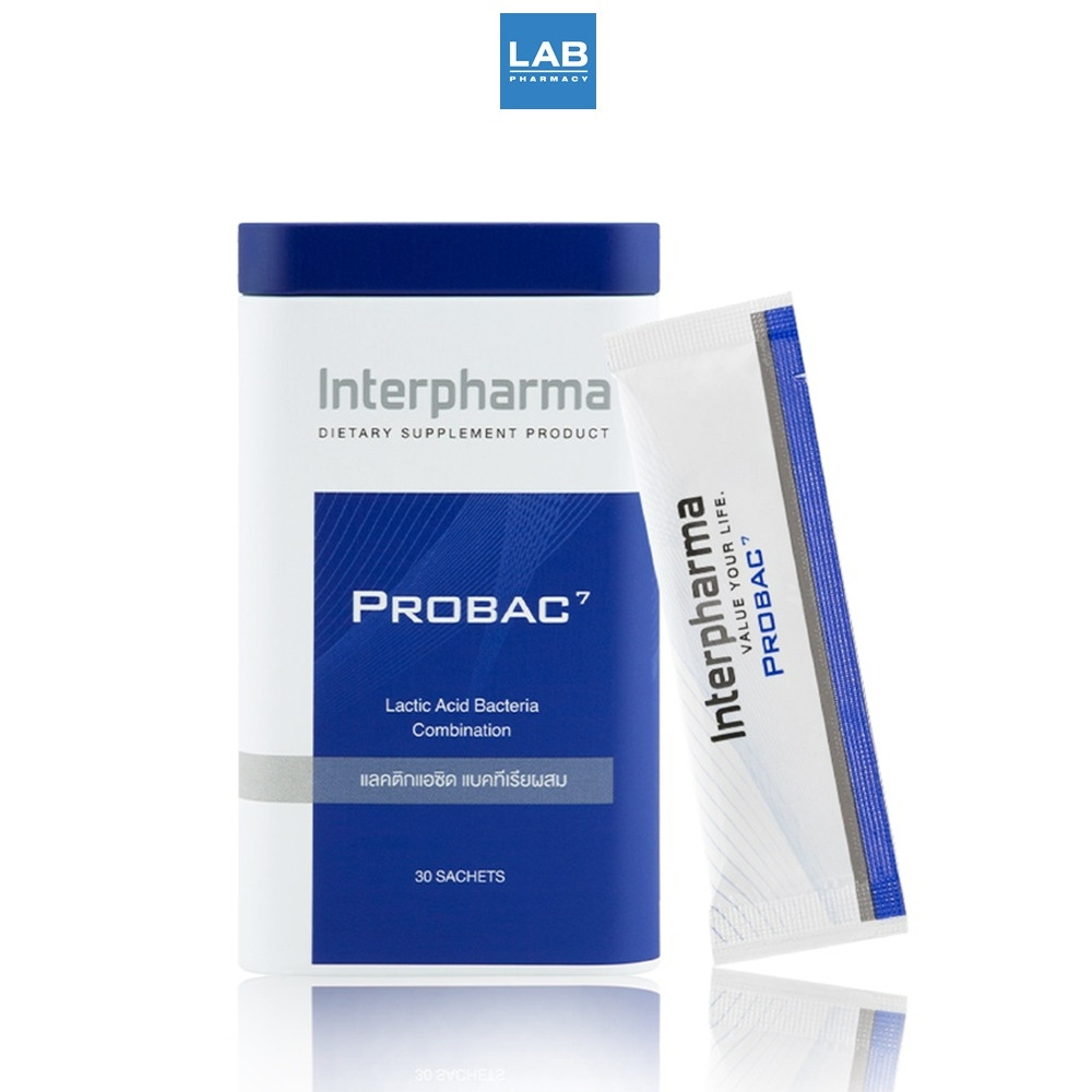 [ ของแท้ 100% ] ผลิตภัณฑ์เสริมอาหาร Interpharma Probac 7 Synbiotic