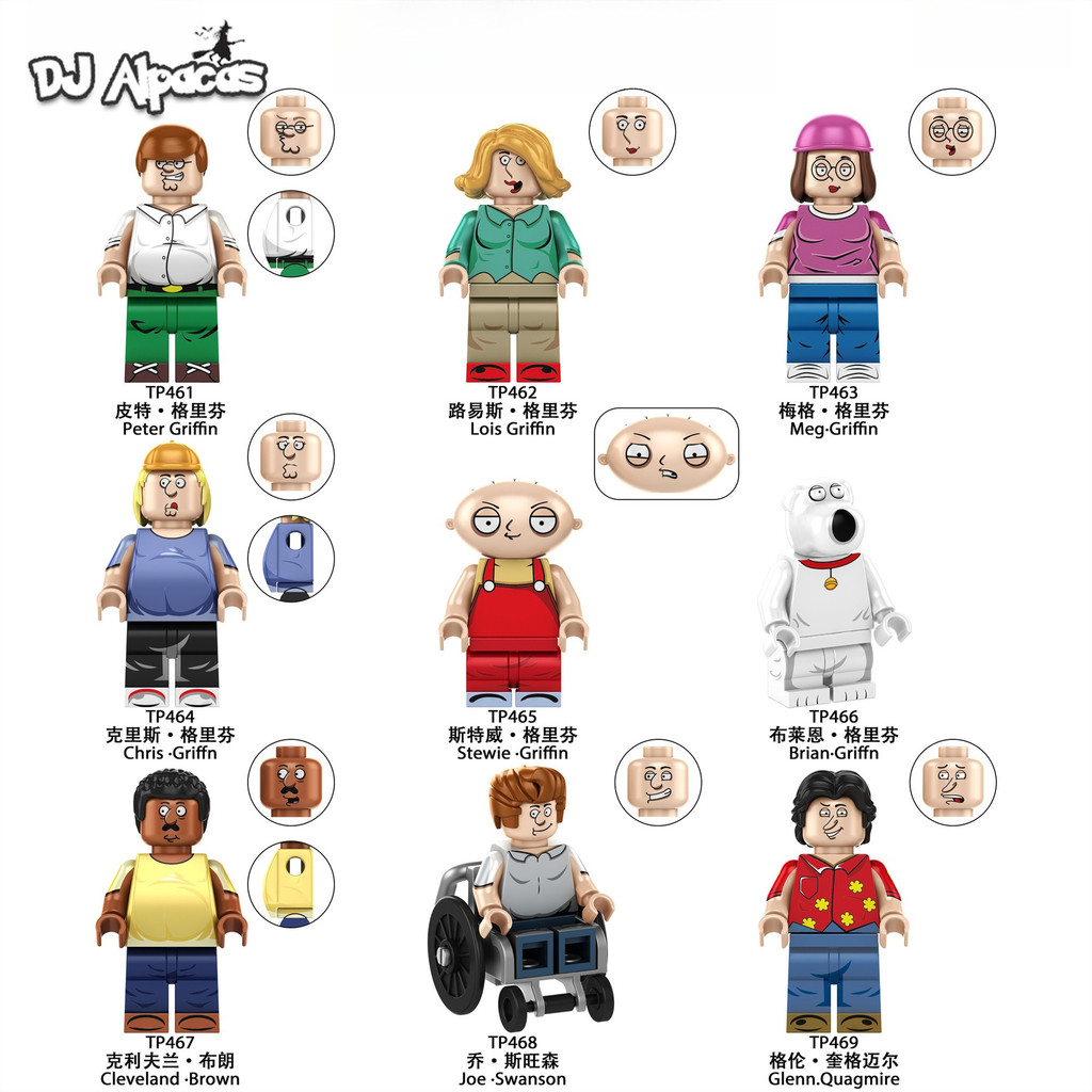 มินิฟิกเกอร์ Family Guy Peter Griffin ของเล่นตุ๊กตาสะสม