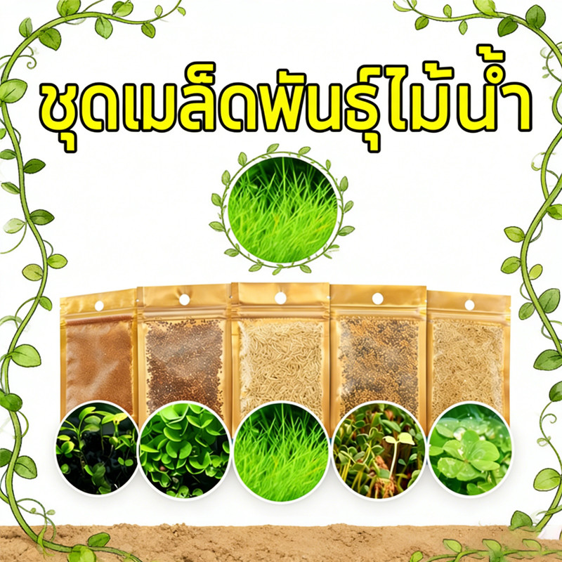 ชุดเมล็ดพันธุ์ไม้น้ำ ต้นไม้ปลูกในน้ำ เมล็ดไม้น้ำ ไม้น้ำ เมล็ดพันธุ์ไม้น้ำ ปลูกตกแต่งตู้ปลา