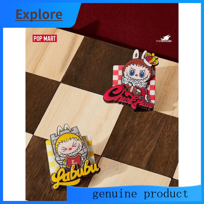 ของแท้ POPMART THE MONSTERS Chess Adventure Series Mystery Box ตู้เย็น Magnet &---