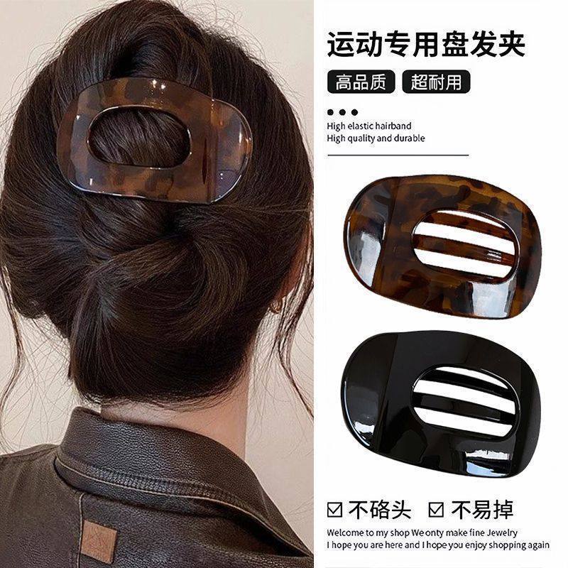 อัญมณีหอยเป๋าฮื้อกิ๊บรัดผมแบบย้อนยุค TFZ0