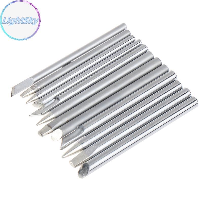 LightSky 4 ชิ้น/เซ็ตหัวแร้งเคล็ดลับ 30 W 40 W 60 W สําหรับภายนอกความร้อนบัดกรีเหล็กหัวทองแดงเปลี่ยนเ