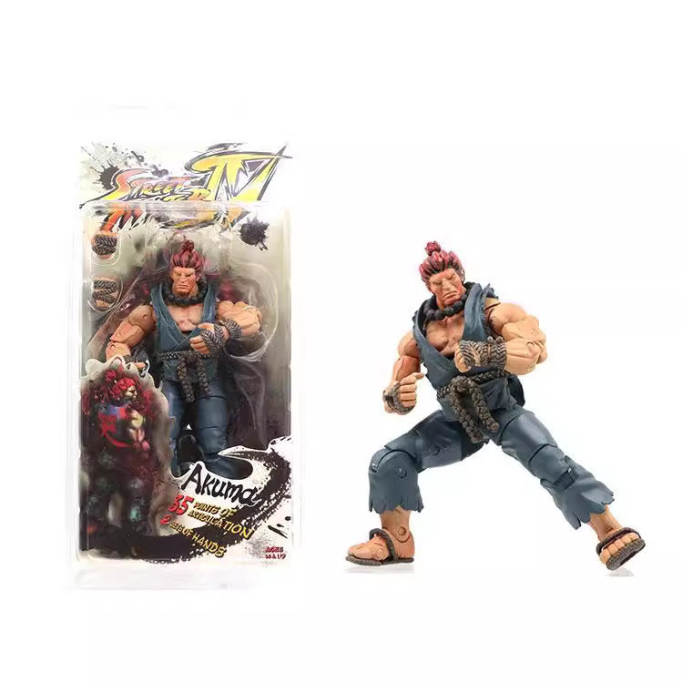 NECA Street Fighter Ryu Ken Guile Chun-Li Akuma 7 นิ้ว Action Figure ของเล่นสะสม