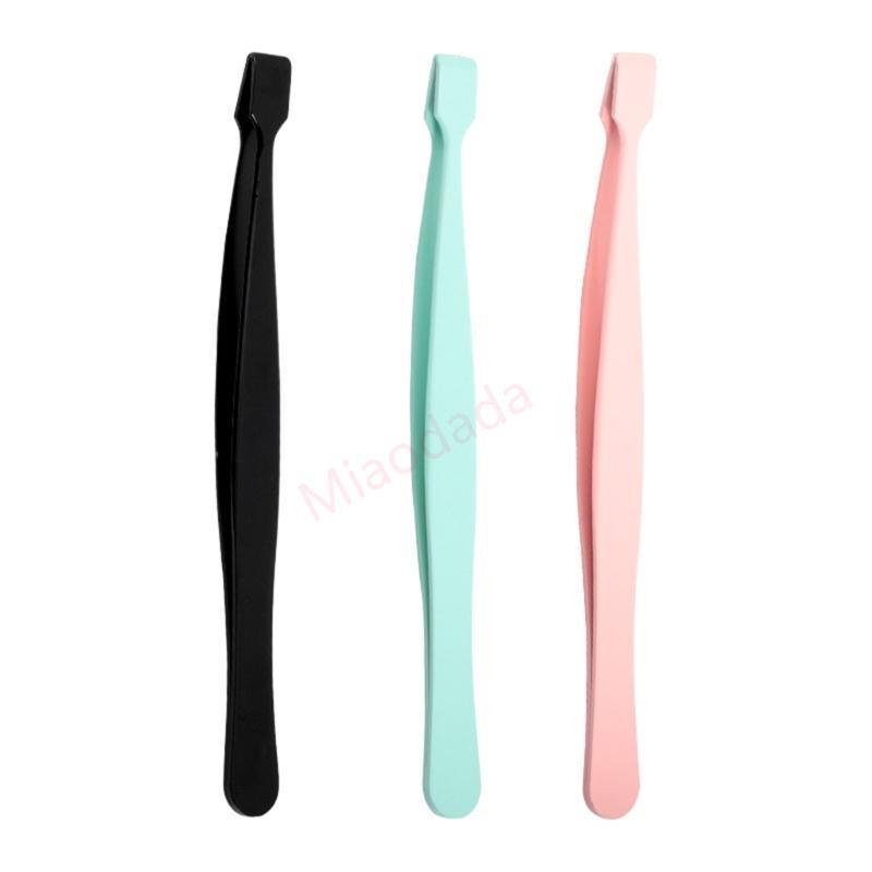 MDD ที่แม่นยําหัตถกรรมเครื่องมือต่อขนตาแหนบปลายแบนสําหรับผู้เริ่มต้นมืออาชีพใน Lower Lash Grafting P